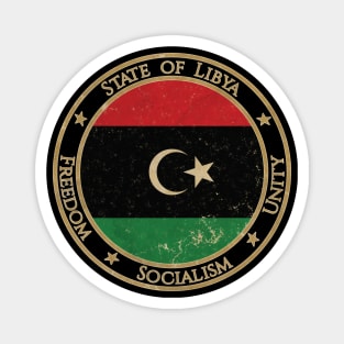 Vintage State of Libya Africa African Flag Magnet